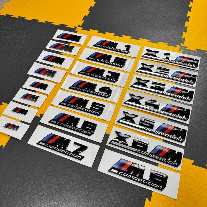 Эмблема BMW M Competition на багажник / крыло / авто performance