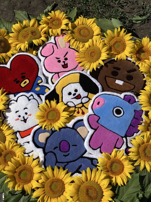 ARMY BTS килимки ручної роботи V Suga J-Hope Jimin