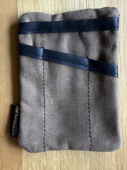 EDC etui z płótna woskowanego kolor  brązowy