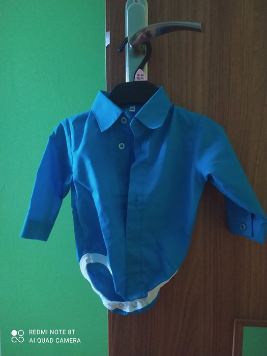 Koszulobody koszula eleganckie body 68 długi rękaw