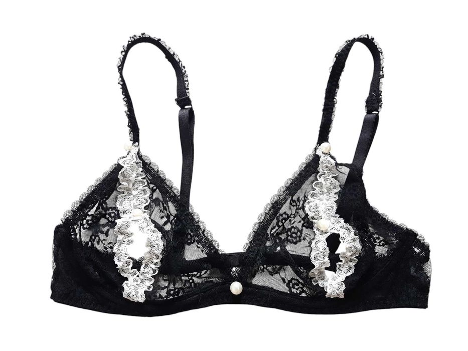 Koronkowy stanik biustonosz Ann Summers 38,M bielizna erotyczna