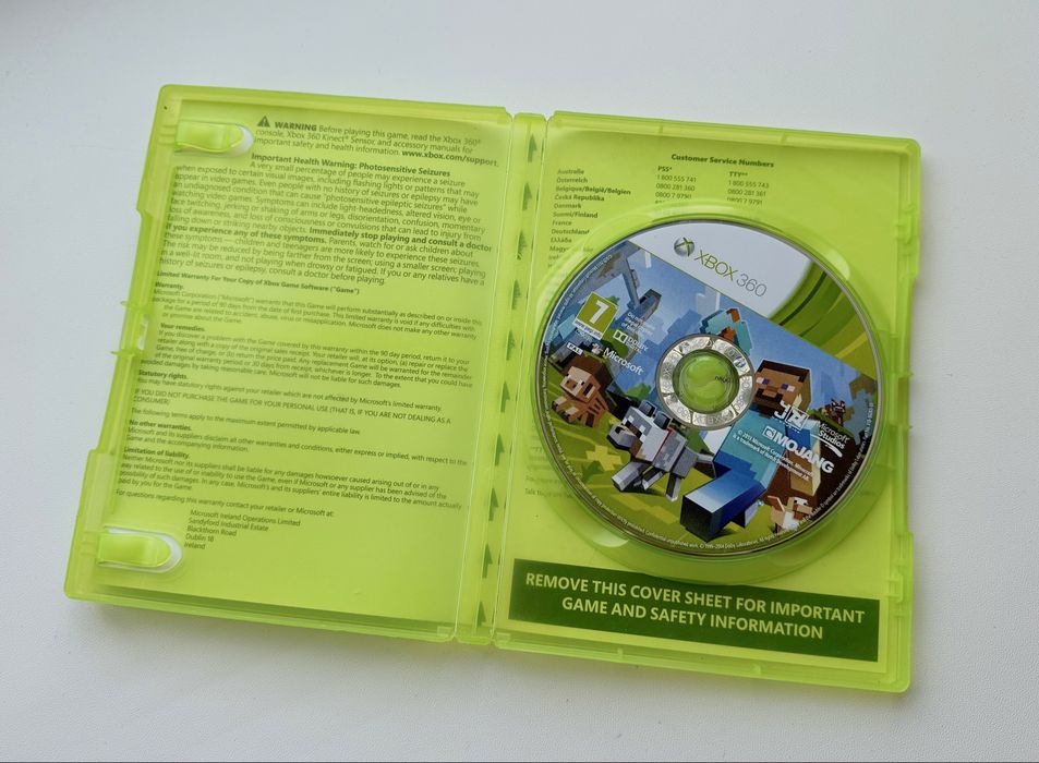Minecraft Xbox 360 Edition | Оригінальний диск Xbox 360 | Ліцензія