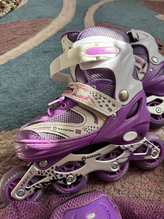 Дитячі розсувні ролики  із захистом та набором для перестановки коліс