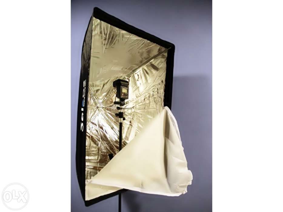 Vários Kit de estúdio Flash Trigger Tripé Sombrinha Softbox Refletores