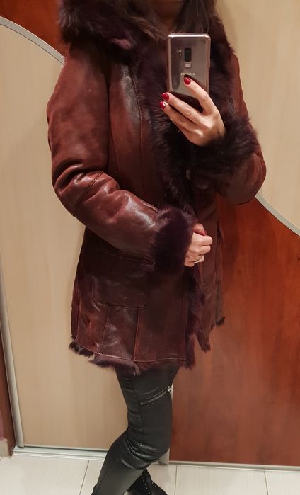 Piękny płaszcz - kożuch damski