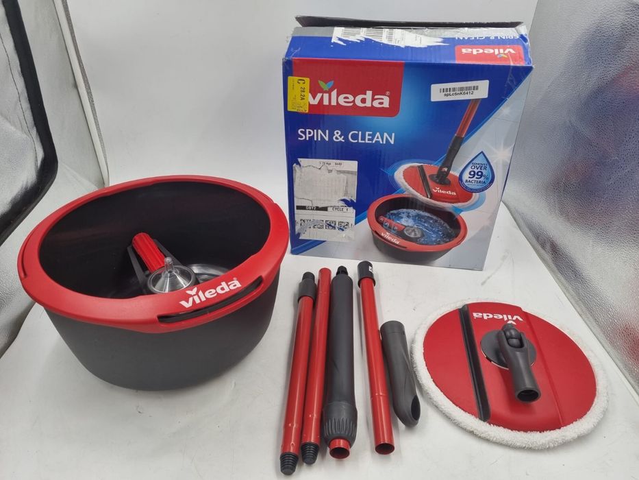 Vileda spin and clean zestaw mop i wiadro