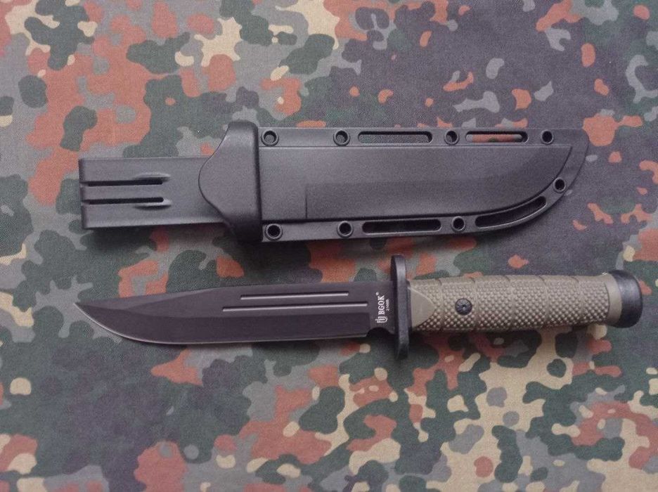 Нож охотничий тактический Black Hawk Bgok 2168B Хаки 30 см,ножны