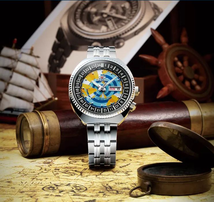 Orient World Map Revival 1969 RA-AA0E08Y 43,5mm Limited Edition