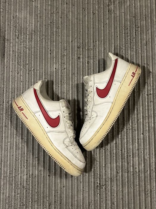 Nike Airforce 1 biało czerwone custom 40