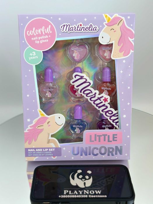 Розпродаж‼️Набір лаків Martinelia / Детская косметика набор лаков *