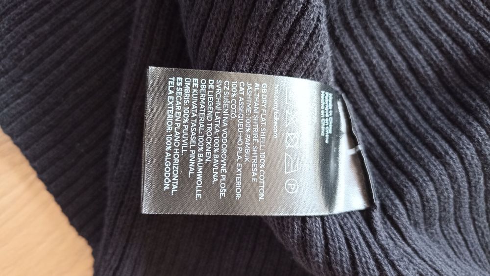 Nowy bawełniany golf męski H&M muscle fit rozmiar XL