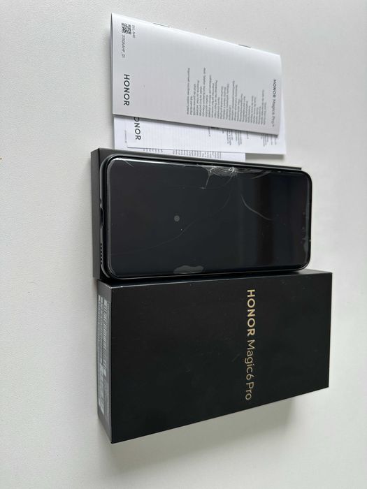 Honor Magic6 Pro 12/512GB Czarny - Uszkodzony Ekran - PL Euro RTV