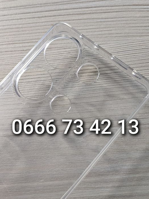 Прозрачный силиконовый чехол  Xiaomi Redmi Note 13 Pro чохол прозорий