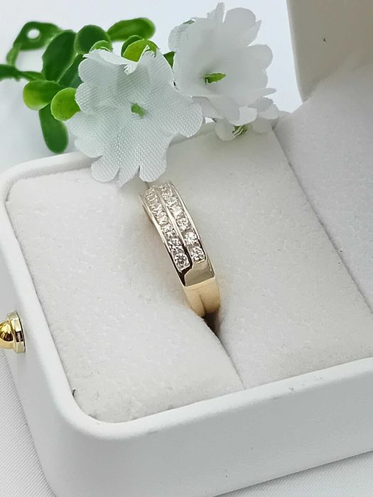 Złoty pierścionek obrączka próba 585 rozmiar 13 NOWY/ Fajne Okazje