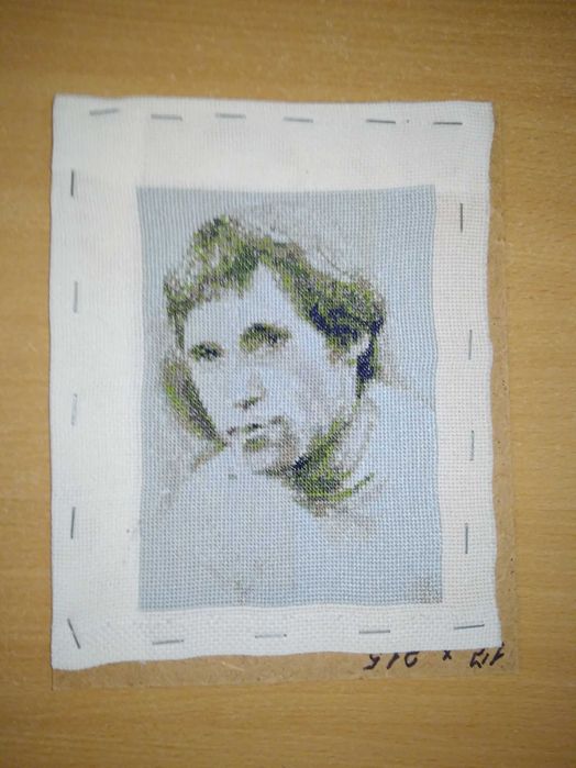 Вишивка портрет Висоцького