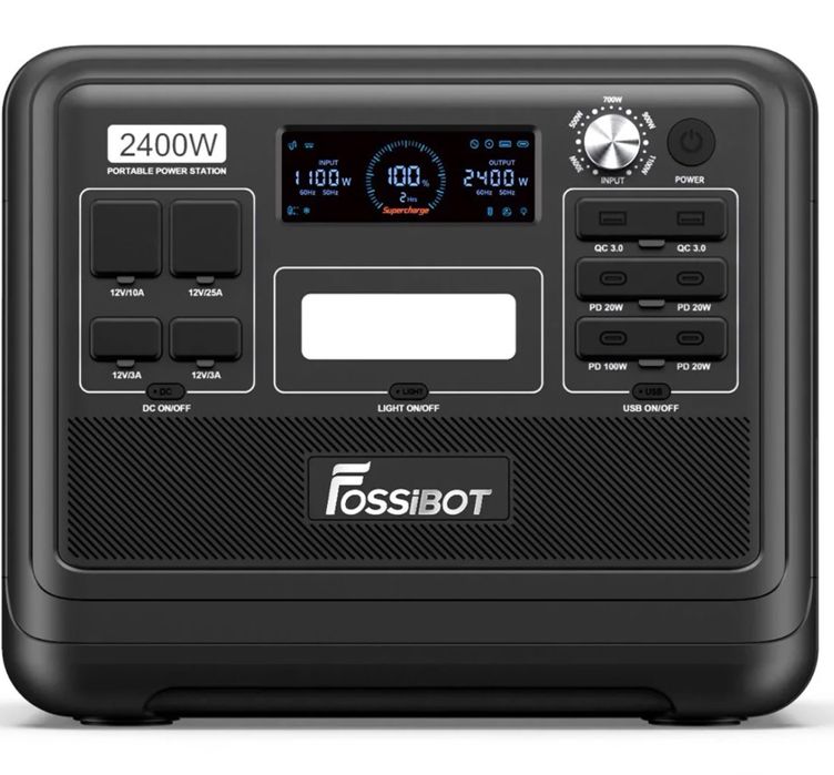 Зарядна станція Fossibot F2400, 2400 Вт, 2048 Вт*год
