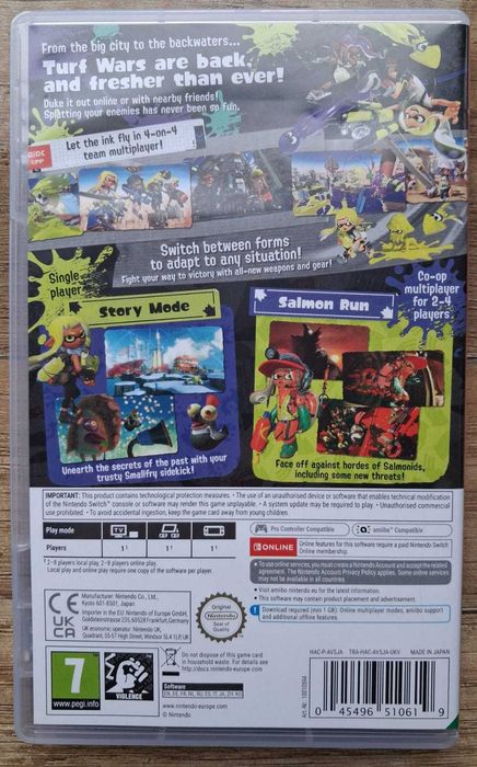 PUDEŁKO BOX do Splatoon 3 Nintendo Switch