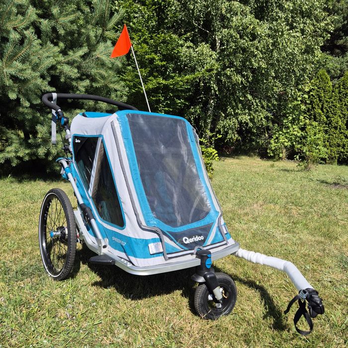 Przyczepka rowerowa riksza wózek rowerowy dla dzieci qeridoo