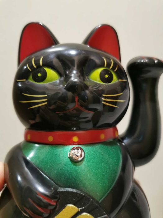 Chiński kot szczęścia Czarny