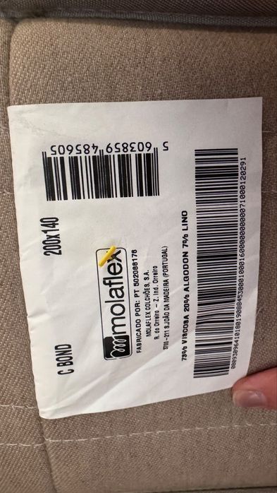 Cama casal de sommier com colchao molaflex