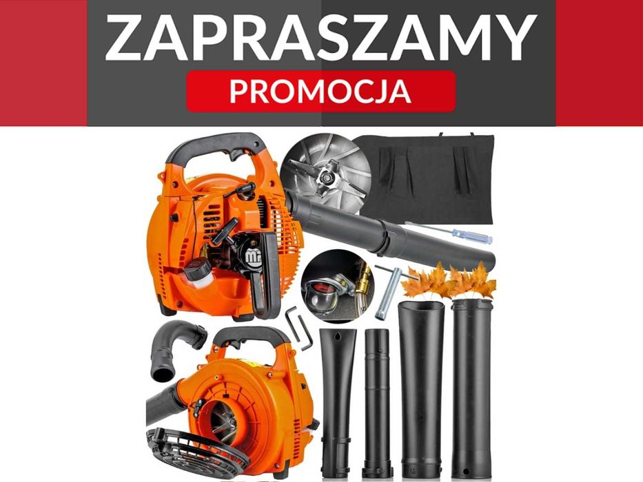 Promocja! dmuchawa spalinowa 3w1 z funkcją odkurzacza i rozdrabniacza