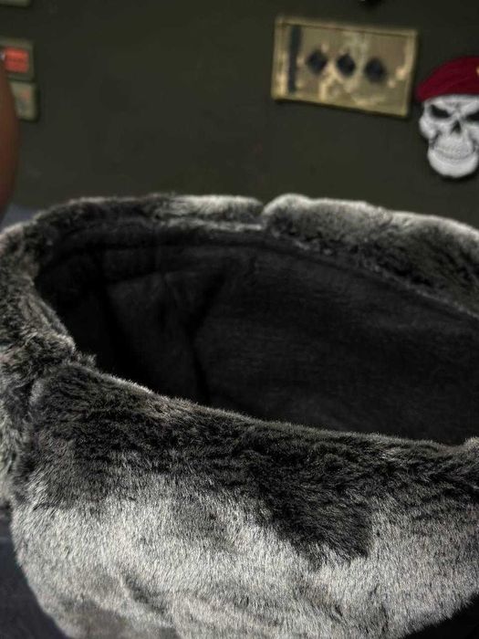 Тепла зимова військова шапка - вушанка фліс Олива, піксель, мультикам