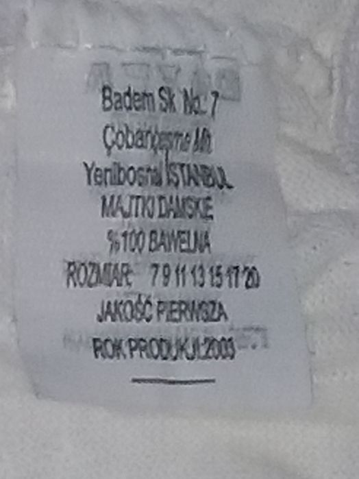 Vintage 3 x Nowe biale majtki stringi