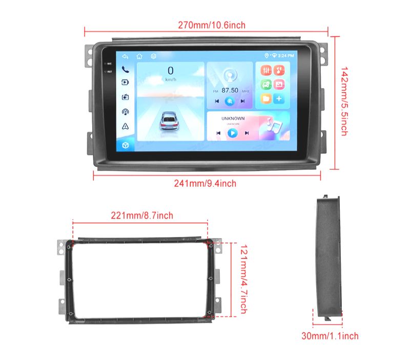 RÁDIO GPS ANDROID 13 SMART 05-10