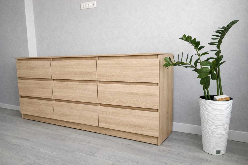 Великий комод на 9 шухляд 190х90х45см  комод большой 9 ящиков