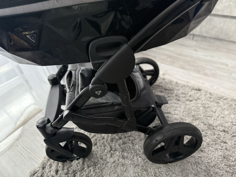 Wózek 2w1 Junama Diamond szary + gratis nosidelko cybex