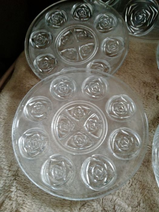 Talerzyki róże kryształ ołowiowy lvima