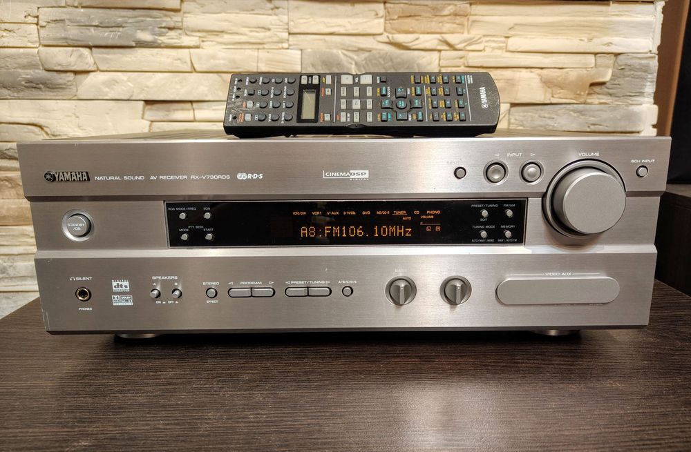 Amplituner 6.1 Yamaha RX-V730RDS +pilot moc stereo 2x75W