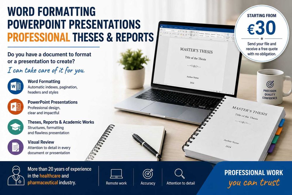 Formatação Word | Apresentações PowerPoint | Relatórios Profissionais / Word Formatting | PowerPoint Presentations | Professional & Reports