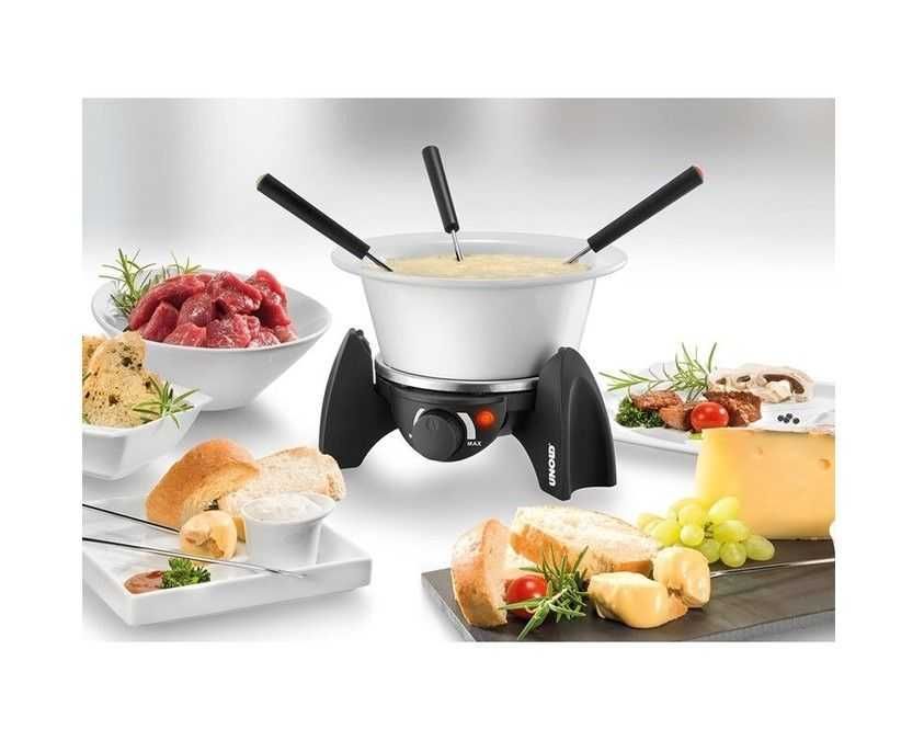 Fondue Unold Electric, 500 W, Inox/Black zestaw