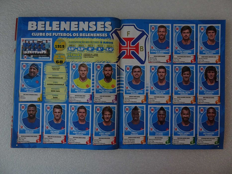 Caderneta cromos de Futebol 2014/2015 Panini + suplemento atualização