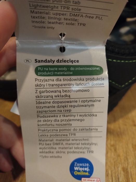 Sandały chłopięce r 37 wkładka 23,5 cm