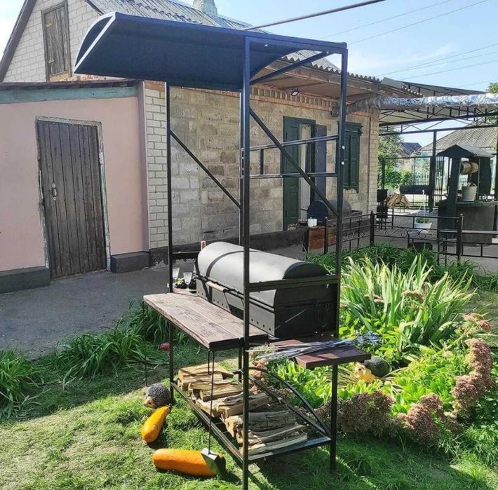 •5 мм•ВІД ЗАВОДУ•Мангал Барбекю с Крышей/Дахом/Кришою/ Крышкой