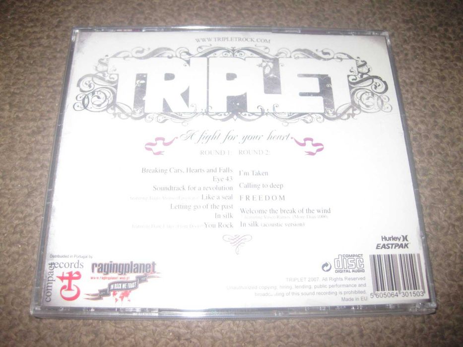 CD dos Triplet "A Fight For Your Heart" Portes Grátis!