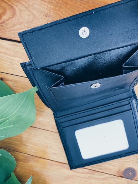 Portfel czarny skorzany