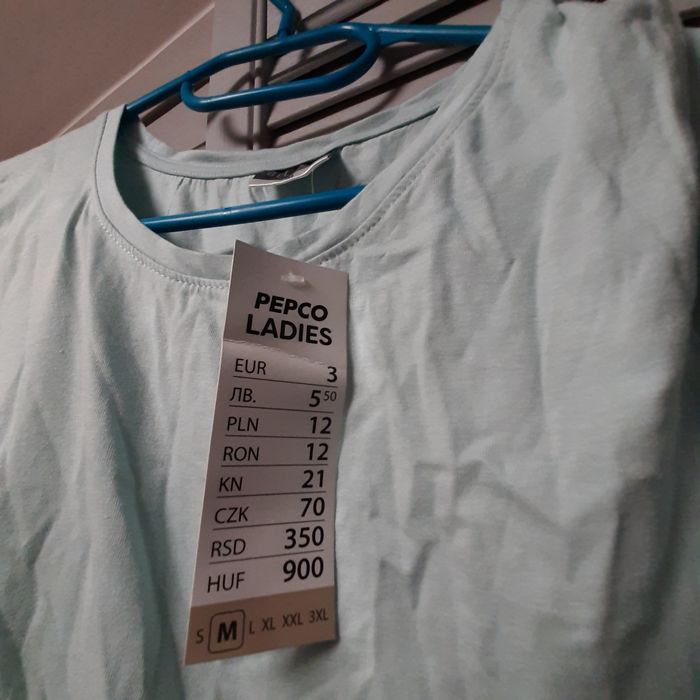 T-shirt bluzka rozm M błękitna nowa