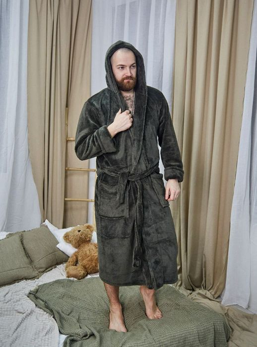 Якісний Махровий халат чоловічий теплий подарок, мужской халат 8 цвето