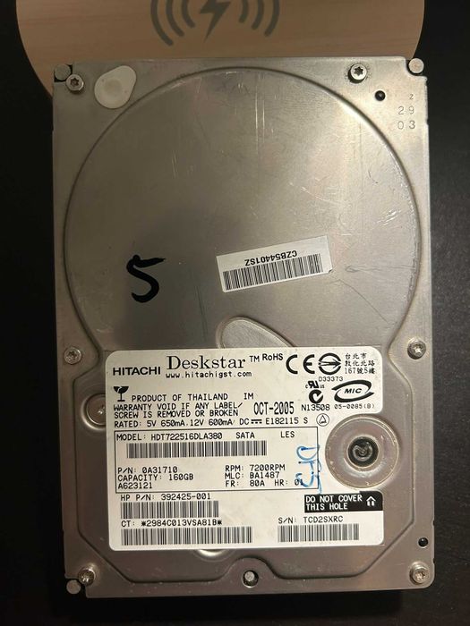 HDD Sata Hitachi 160gb 3.5"