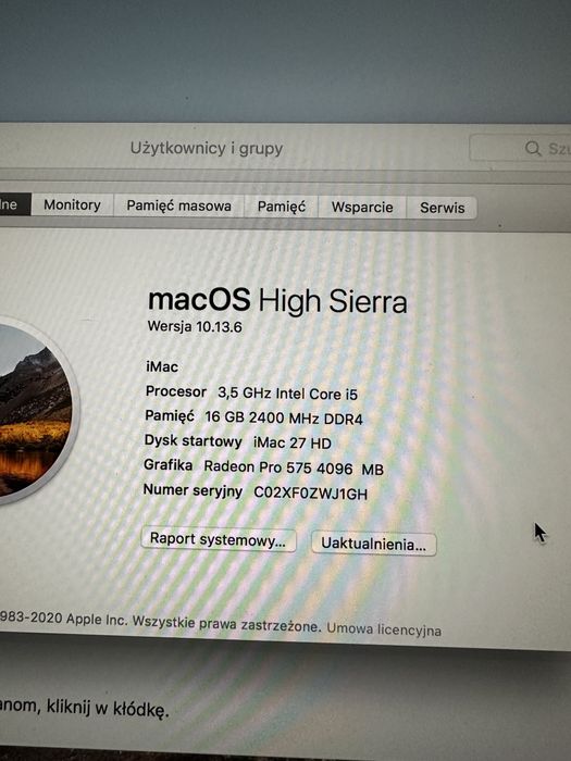 iMac 27 5K i5 16gb 1TB Fusion Drive