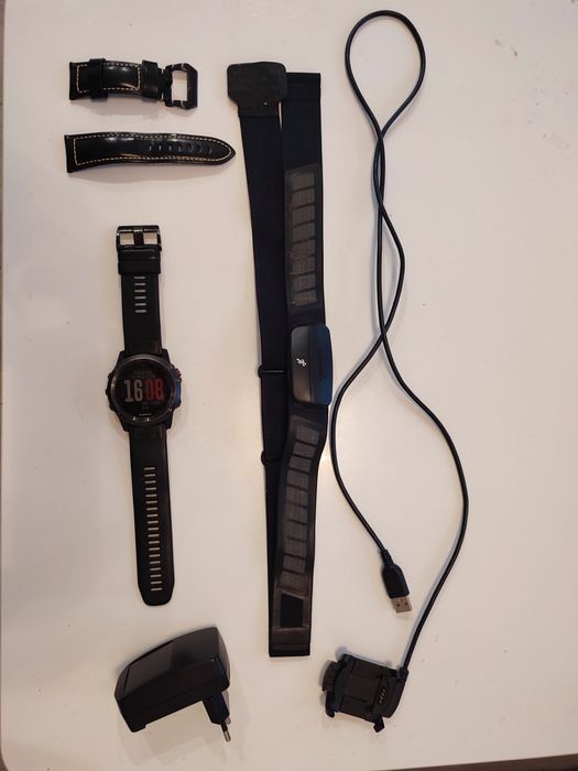 Garmin Fenix 3, pas hrm run, ekran bez rys, bateria bdb