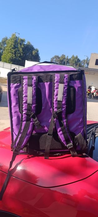 Bag térmica glovo estafeta para entrega de comida