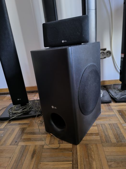 Sistema souround 6.1 LG + central TEAC