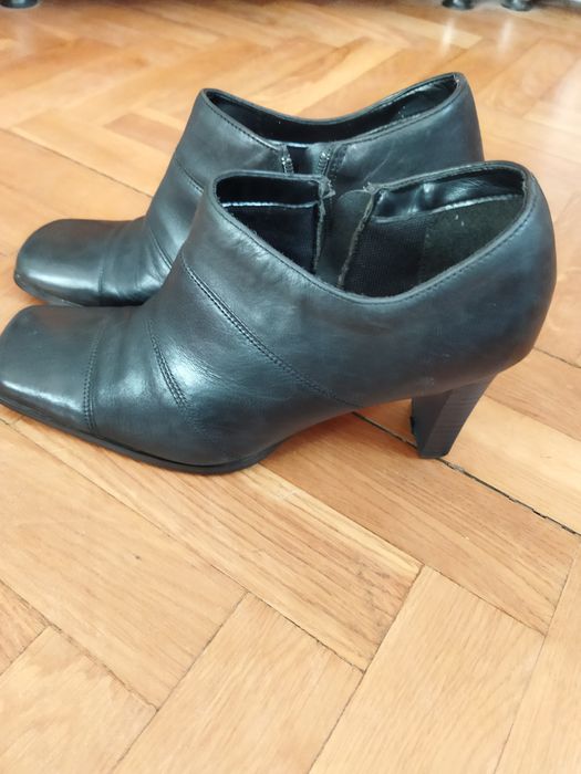 szpilki botki czarne moda 38.5