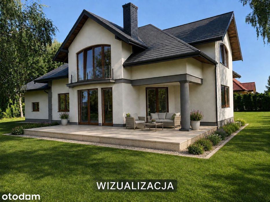 Rezydencja w stanie surowym zamkniętym   389m2 na działce 2029m2