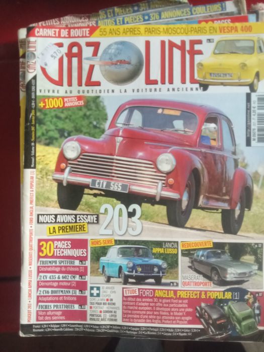 Seis revistas Gazoline Fiat Renault Citroen!