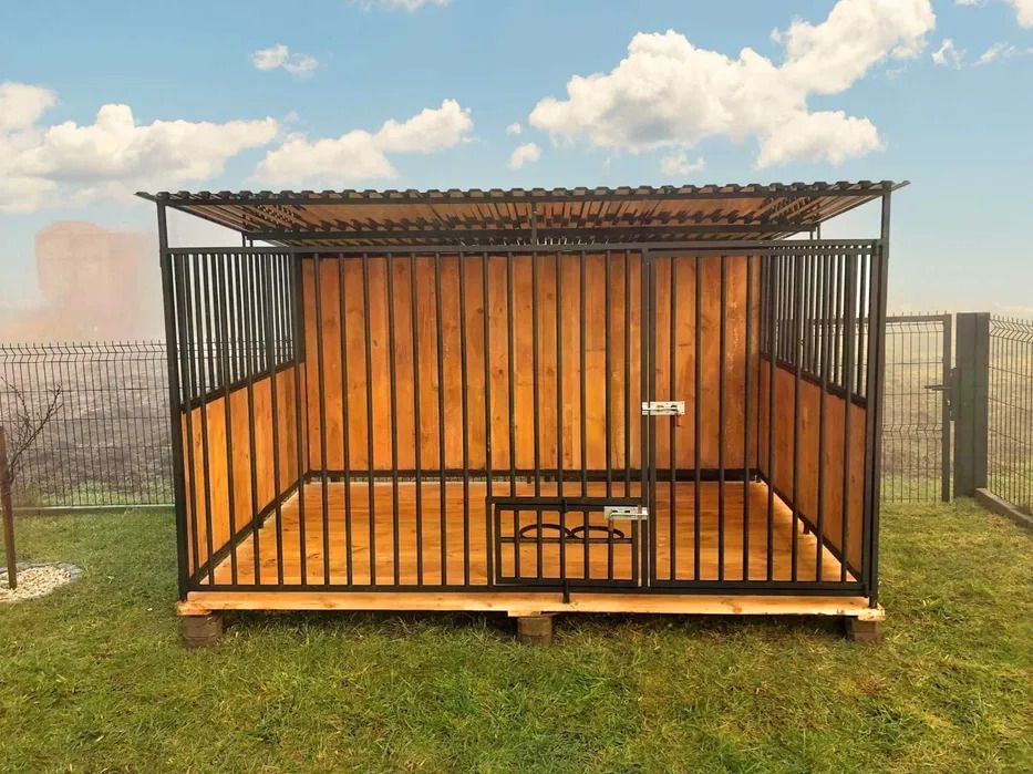 Kojec dla psa 3x2m  buda schowek, solidny, metalowy, dowolny wymiar.